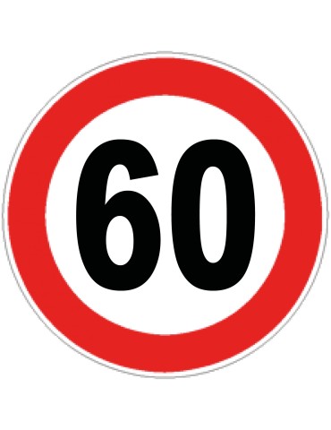 Disc diam. 60 cm class 1 fig. 50 &quot; maximum speed limit 60km/h &quot;