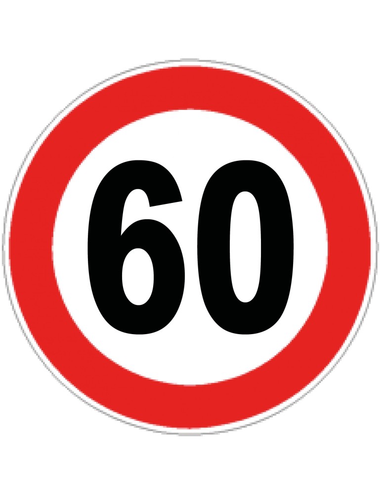 Disc diam. 60 cm class 1 fig. 50 " maximum speed limit 60km/h " Disc diam. 60 cm class 1 fig. 50 " maximum speed limit 60km/h "