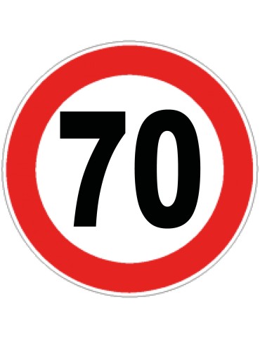 Disc diam. 60 cm class 1 fig. 50 &quot; maximum speed limit 70km/h &quot;