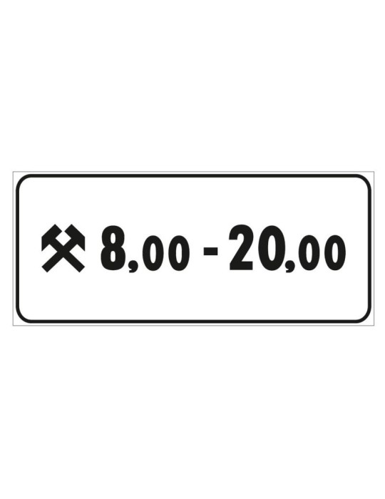 Panneau supplémentaire en tôle 50x25 mod. 3/d « validité »