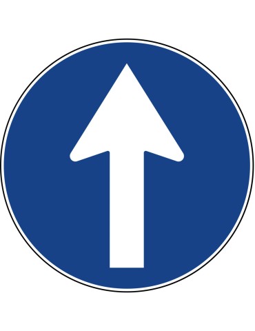 Disc diam. 60 cm class 1 fig. 80/a &quot; compulsory straight direction &quot;