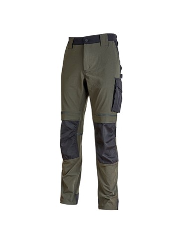 Pantalones de trabajo "átomo" verde oscuro