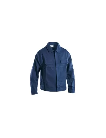 Giubbino con bottoni coperti blu