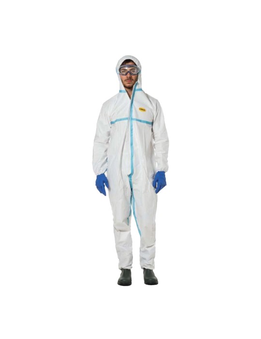 Laminated PE coverall 65gr. Heat-sealed Laminated PE coverall 65gr. Heat-sealed