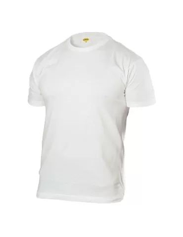 T-shirt basic girocollo bianca