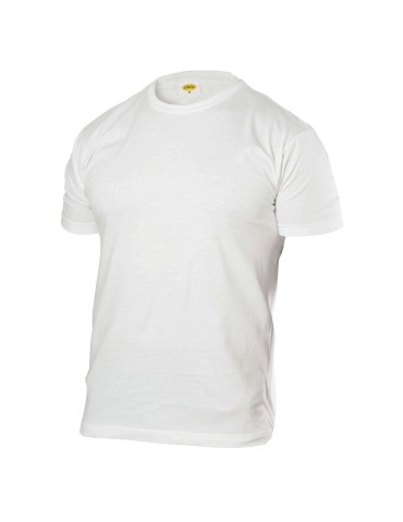 T-shirt blanc basique à col rond