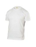 T-shirt blanc basique à col rond