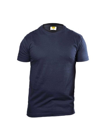 T-shirt basic girocollo blu