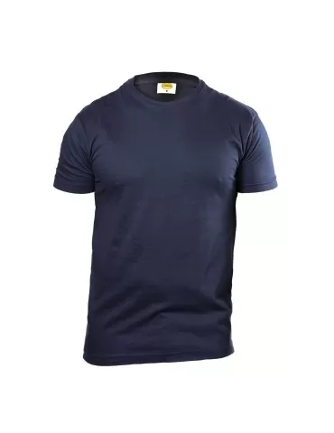 T-shirt basic girocollo blu