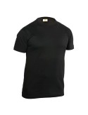 T-shirt noir basique à col rond