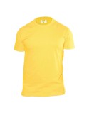 T-shirt basic girocollo gialla