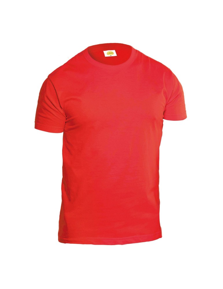 Rotes, einfaches Crewneck-T-Shirt