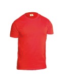 T-shirt basic girocollo rossa