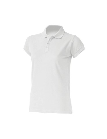 Polo jersey bianco manica corta