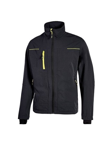 Arbeitsjacke "Pluton" schwarzer Carbon