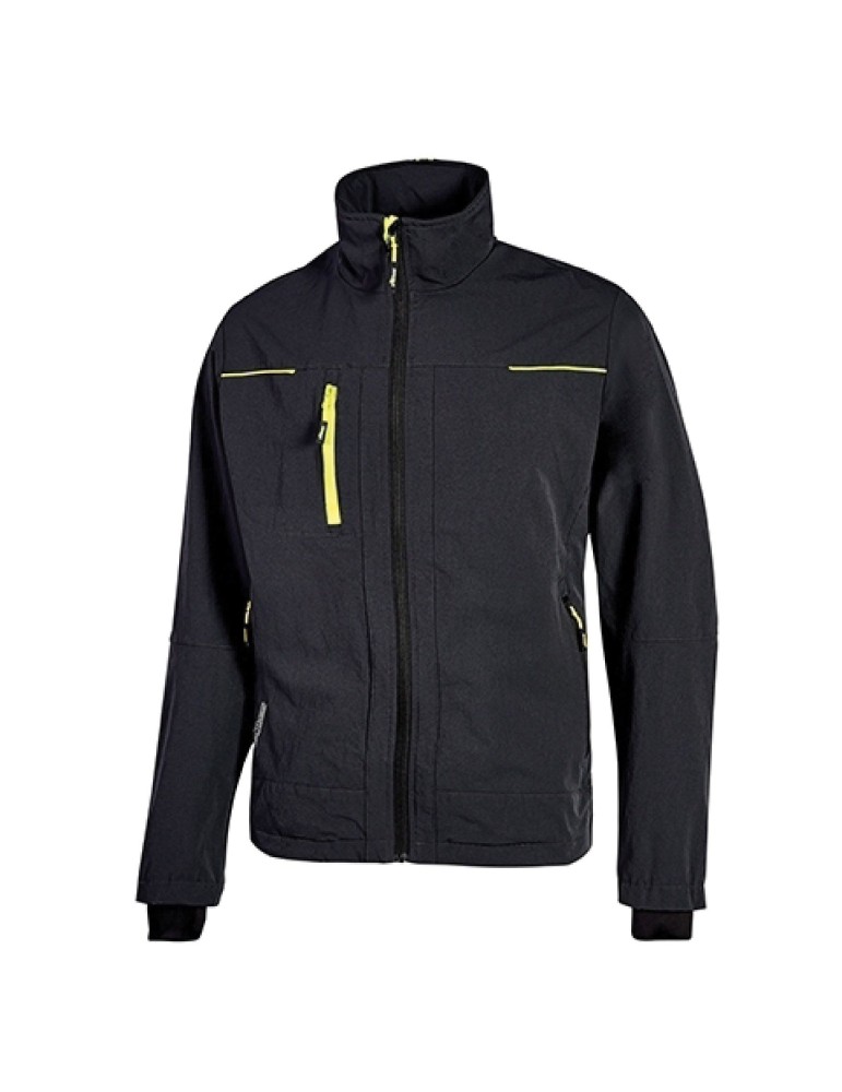 Arbeitsjacke "Pluton" schwarzer Carbon