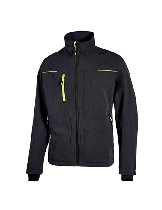 Arbeitsjacke "Pluton" schwarzer Carbon