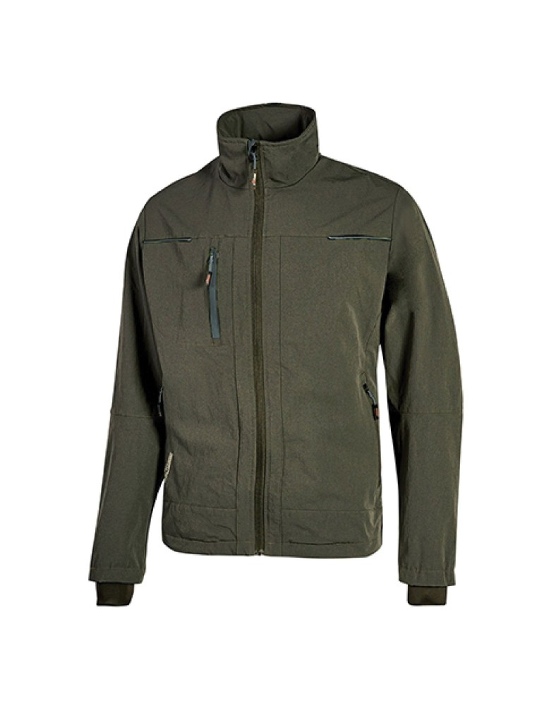 Chaqueta de trabajo "plutón" verde oscuro