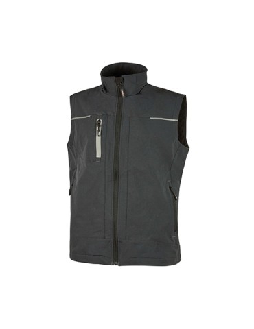 Gilet de travail « Saturne » gris asphalte