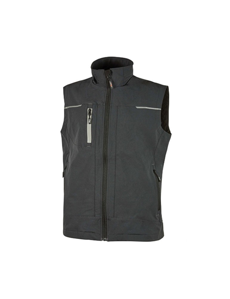 Gilet de travail « Saturne » gris asphalte