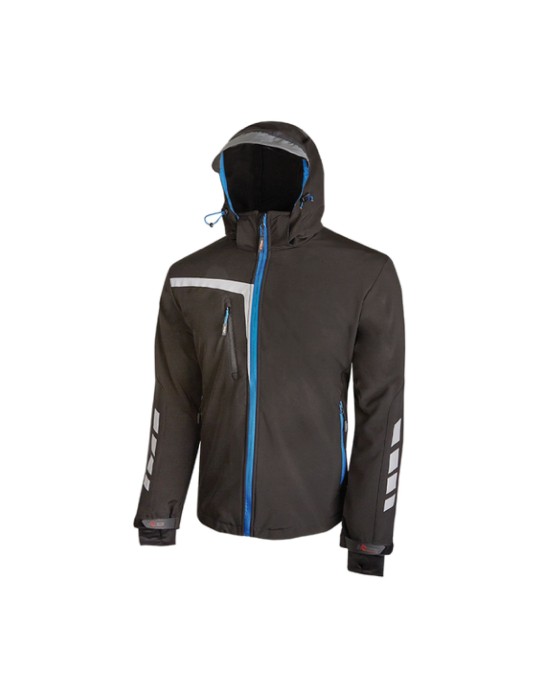 Arbeitsjacke "schnell" schwarzer Carbon