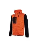 Felpa da lavoro " rainbow " orange fluo