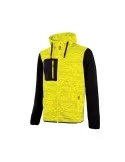 Felpa da lavoro " rainbow " yellow fluo