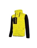 Work sweatshirt &quot; rainbow &quot; yellow fluo