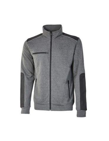 Sudadera de trabajo ceñida gris meteorite