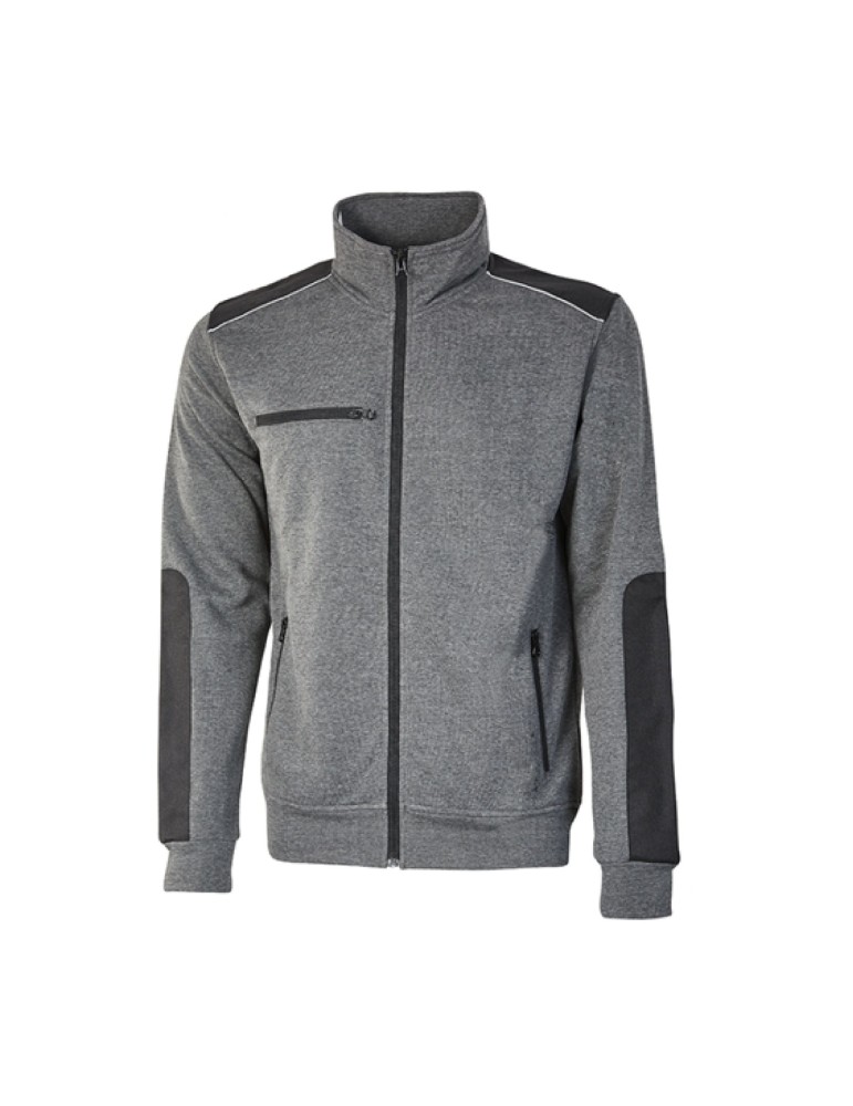 Sudadera de trabajo ceñida gris meteorite