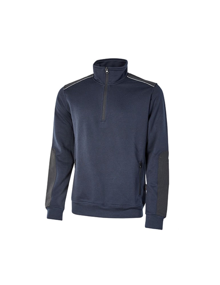 Sweat de travail « moelleux » bleu foncé