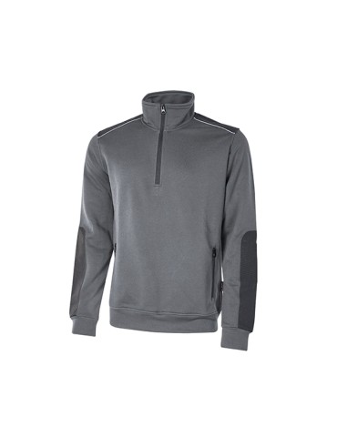 Sudadera de trabajo "mullida" gris meteorito