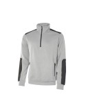 Work sweatshirt &quot; cushy &quot; grey silver