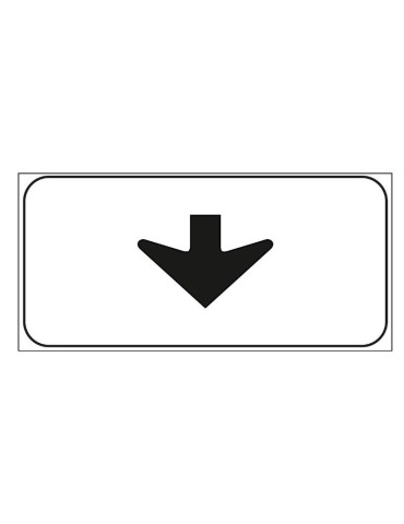 Supplementary sheet metal panel 33x17 mod. 6/n &quot; lane sign &quot;