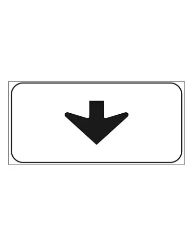 Supplementary sheet metal panel 33x17 mod. 6/n &quot; lane sign &quot;