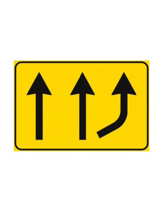 Class 1 sheet metal plate 135x90 fig. 344 " variation of available lanes "