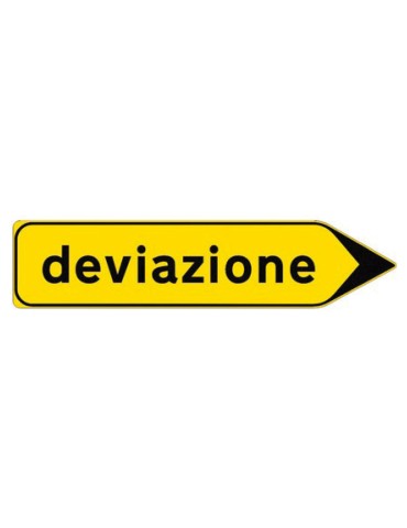 Plate in sheet metal class 1 150x40 fig. 407 &quot; direction signs &quot;