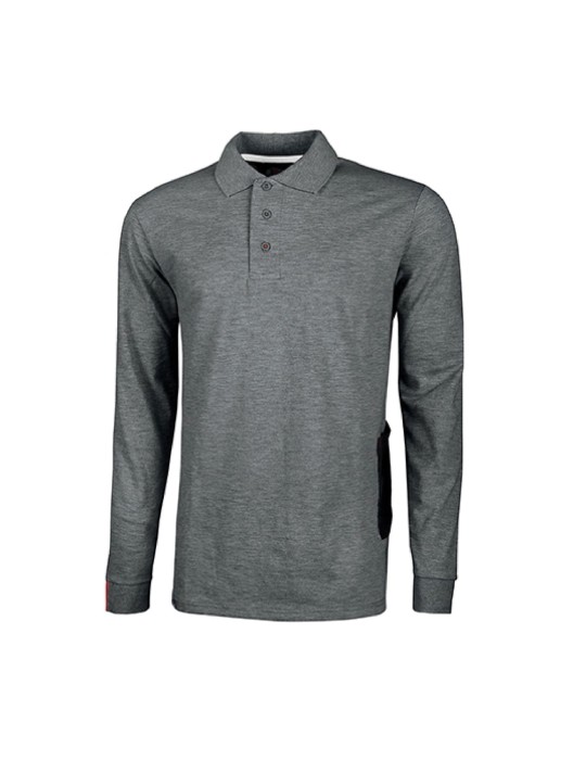 Work polo shirt " live " meteorite grey Work polo shirt " live " meteorite grey