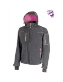 Veste softshell de travail u-power Space Grey Fuchsia FU187GF