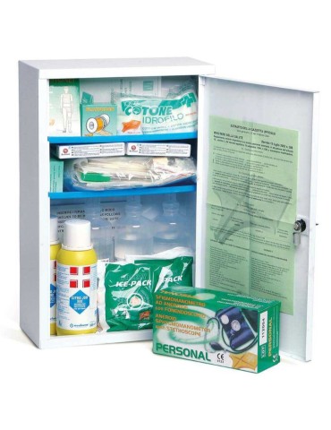 Metal locker for first aid over 2 people Annex 1