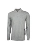 Work polo shirt " live " grey silver