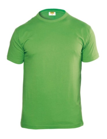 T-shirt basic girocollo verde