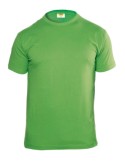 T-shirt basique vert à col rond