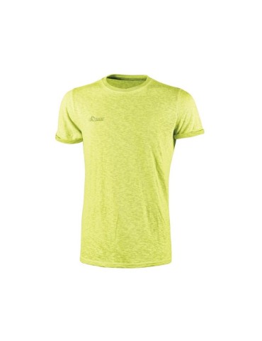 Work T-shirt u-power Fluo Yellow EY195YF