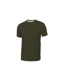 T-shirt de travail U Power Road slim-fit vert foncé EY138DG travail