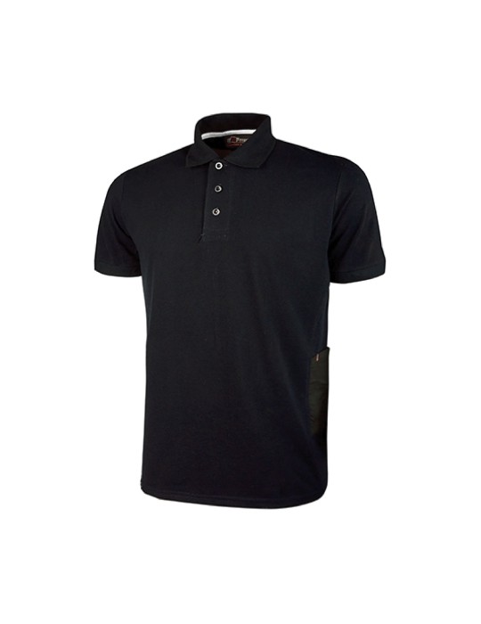 Camiseta polo de trabajo "gap" de carbono negro