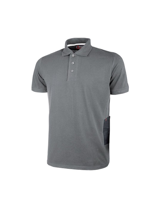 Work polo shirt " gap " grey meteorite Work polo shirt " gap " grey meteorite