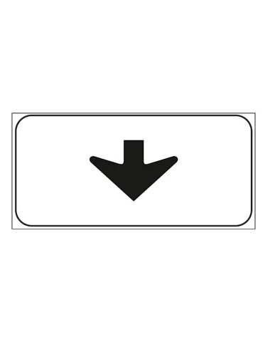 Supplementary sheet metal panel 50x25 mod. 6/n &quot; lane sign &quot;