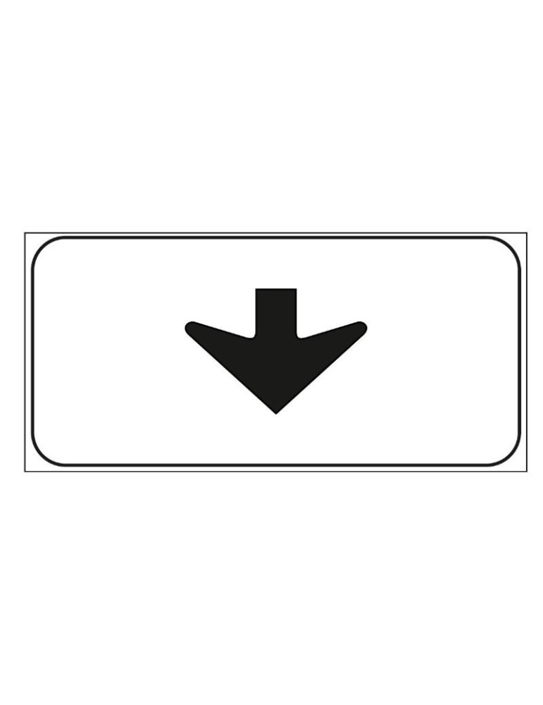 Supplementary sheet metal panel 50x25 mod. 6/n " lane sign " Supplementary sheet metal panel 50x25 mod. 6/n " lane sign "