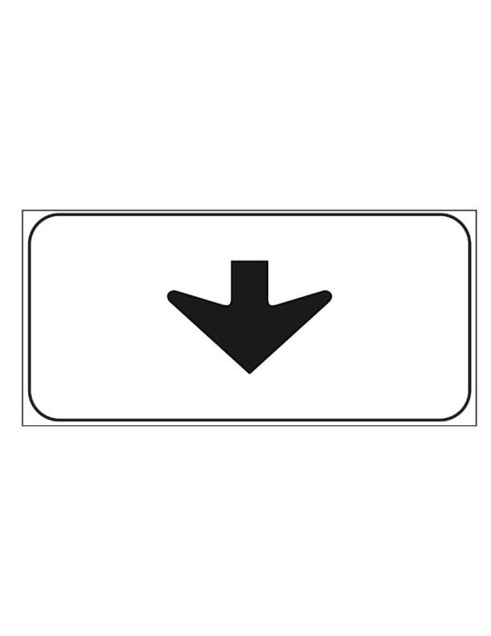 Supplementary sheet metal panel 50x25 mod. 6/n " lane sign " Supplementary sheet metal panel 50x25 mod. 6/n " lane sign "
